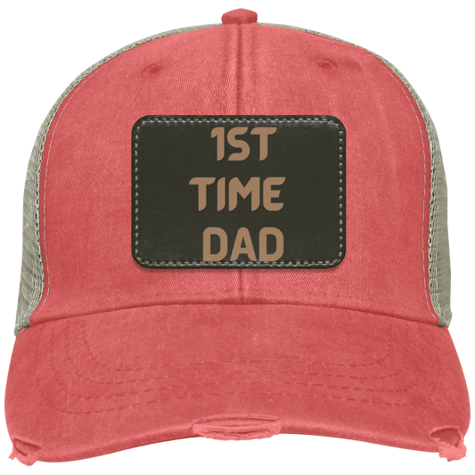 1ST TIME DAD Distressed Ollie Cap - Patch