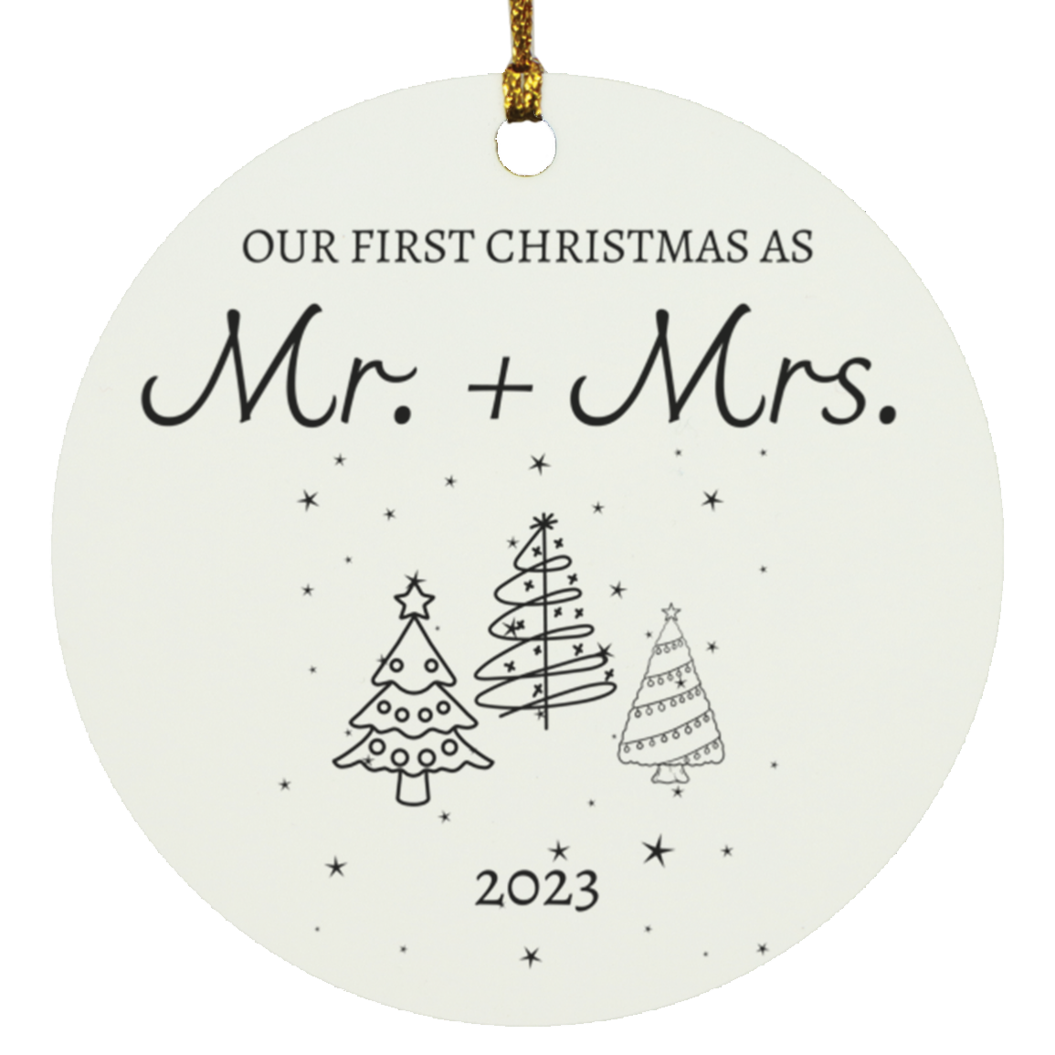 Our First Christmas | Circle Ornament