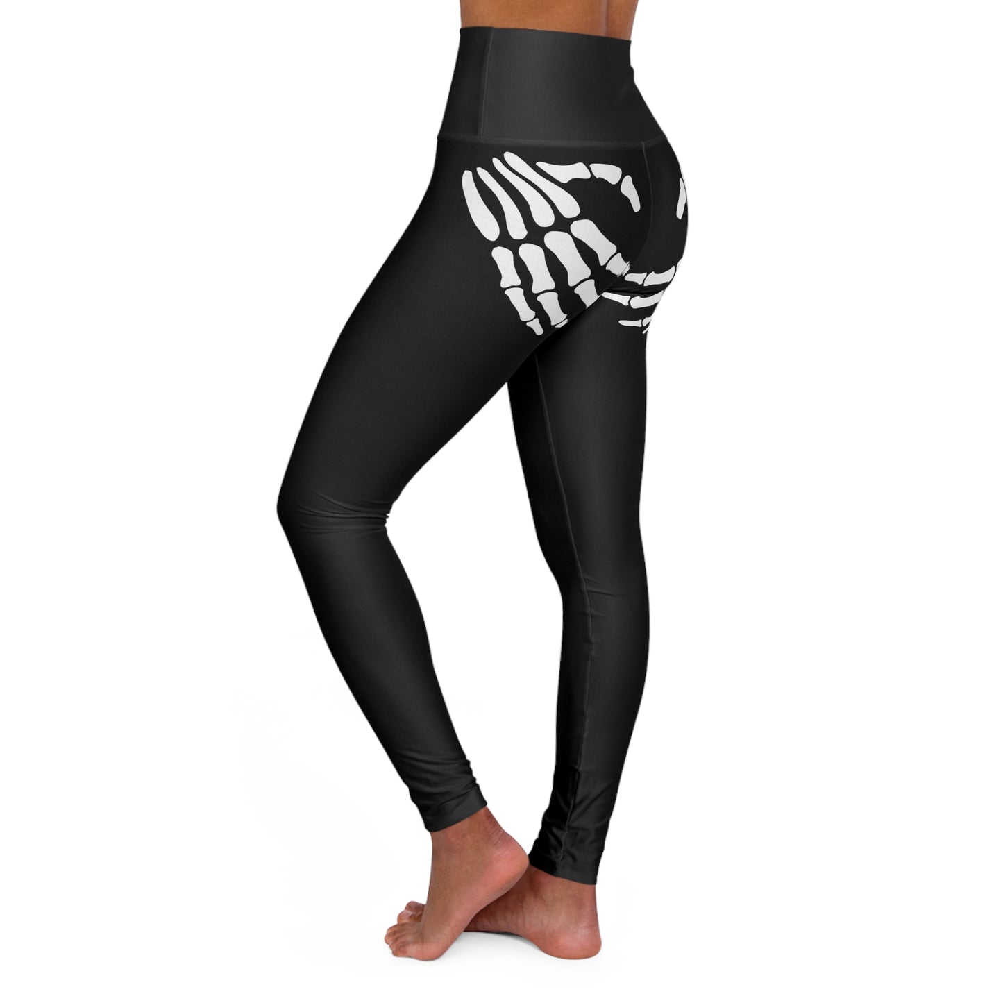 Skeleton Hands Halloween Leggings | High Waisted Yoga Leggings