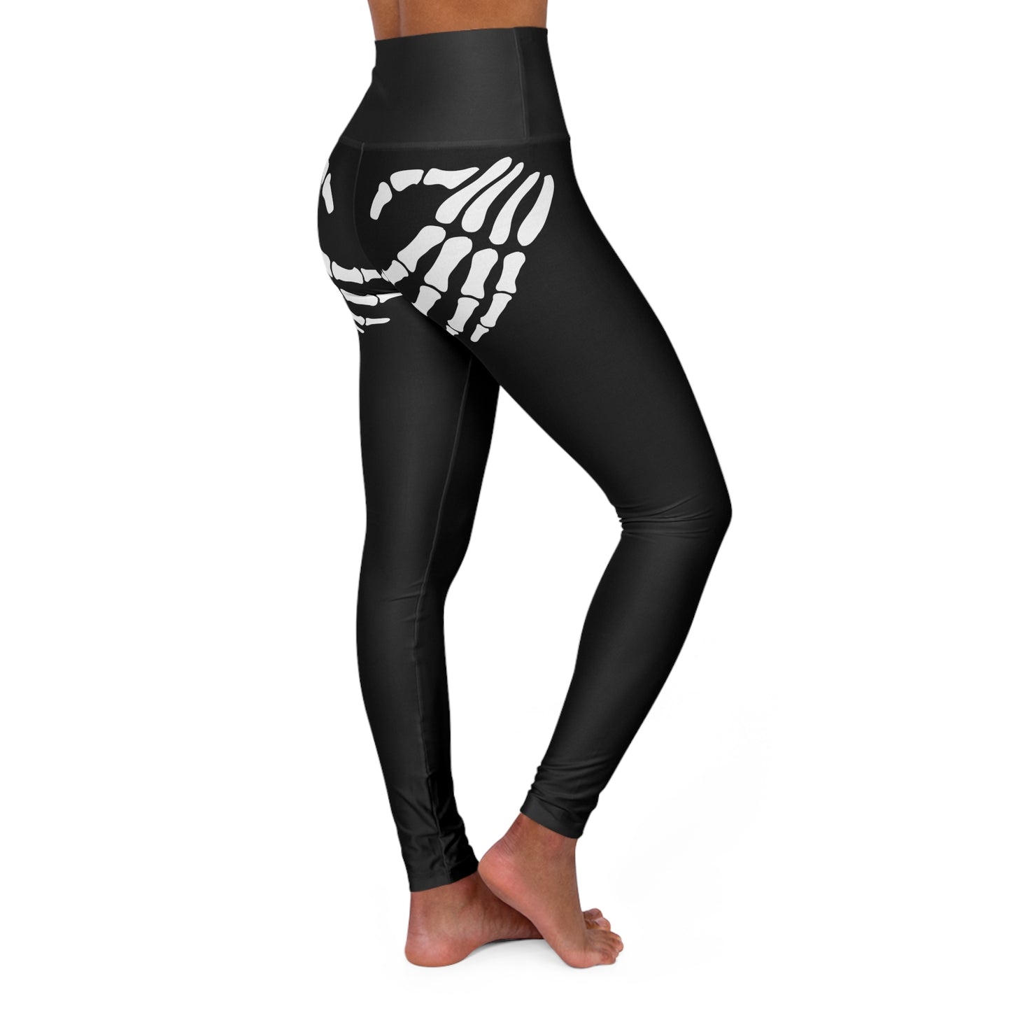 Skeleton Hands Halloween Leggings | High Waisted Yoga Leggings