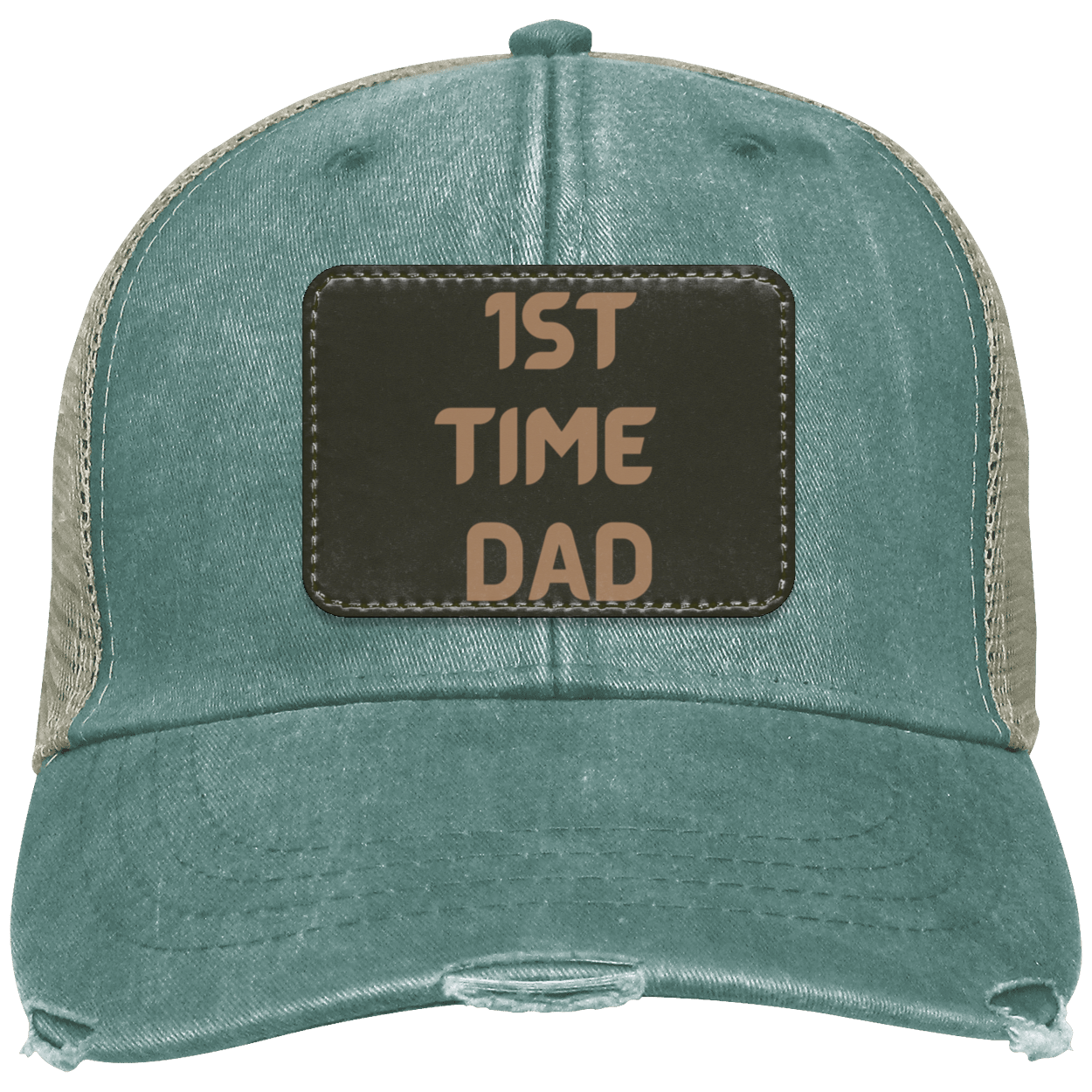 1ST TIME DAD Distressed Ollie Cap - Patch
