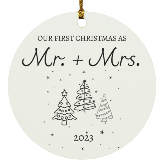 Our First Christmas | Circle Ornament